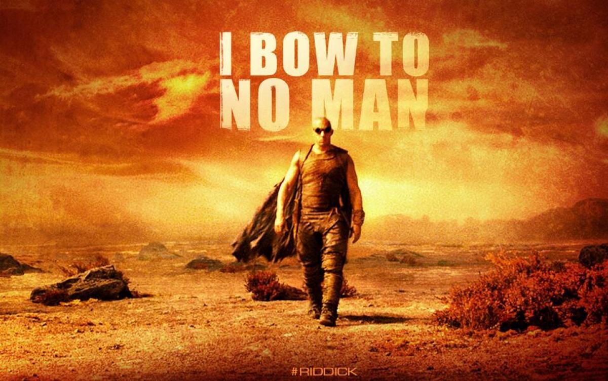 Vin Diesel – Unbeugsam auf dem neuen Riddick-Banner Riddick Banner