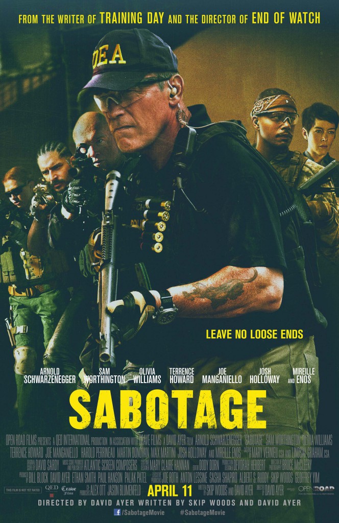 Sabotage (2014) Filmposter Sabotage Red Band Trailer & Poster