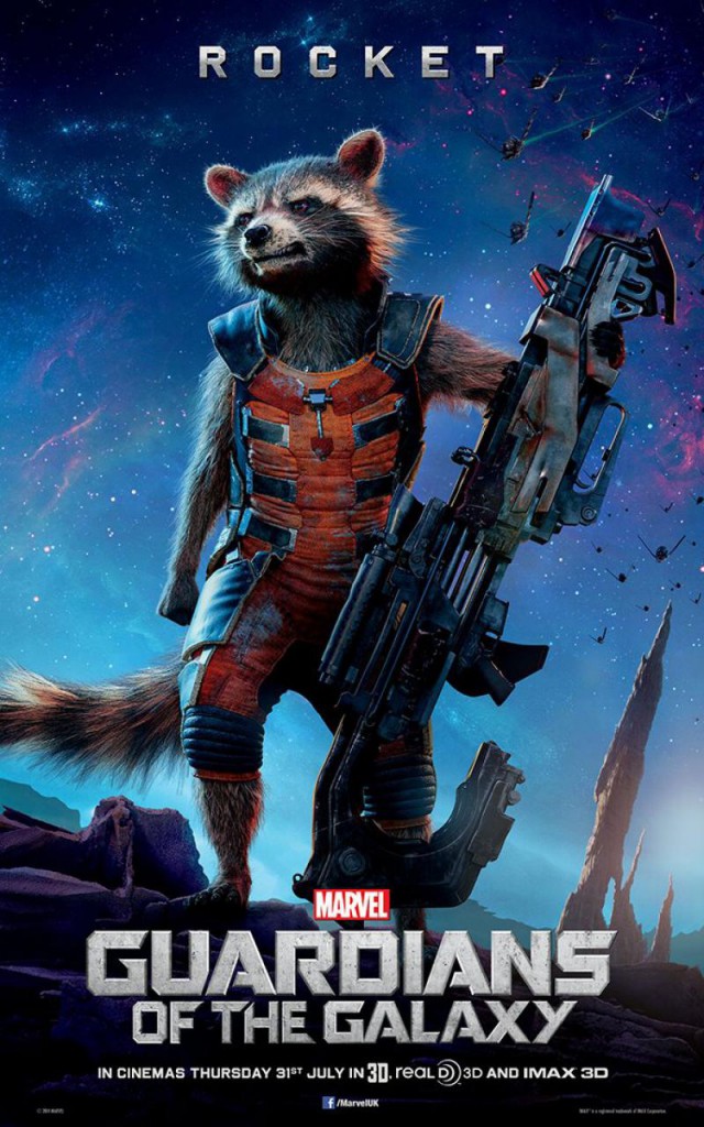 Guardians of the Galaxy Plakate Rocket