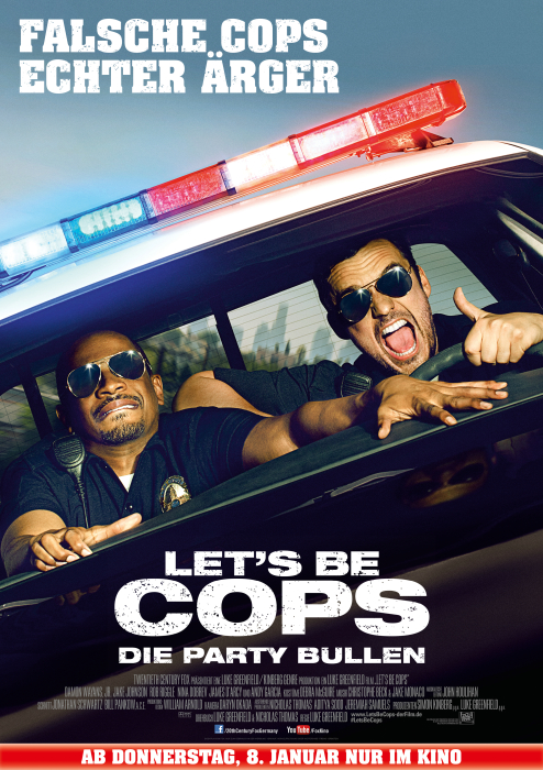 Let's Be Cops Gewinnspiel Plakat