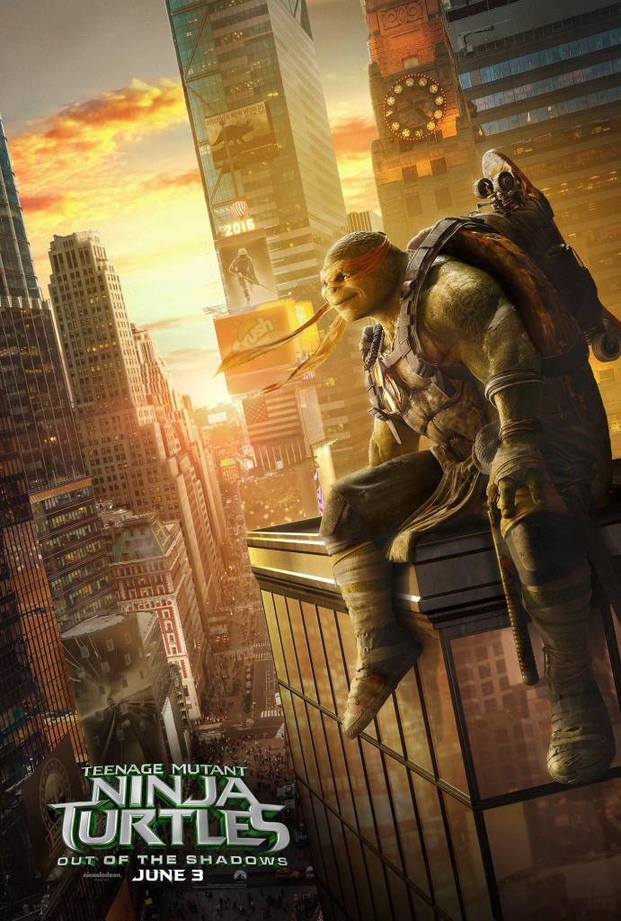 Teenage Mutant Ninja Turtles Out of the Shadows Poster Michelangelo