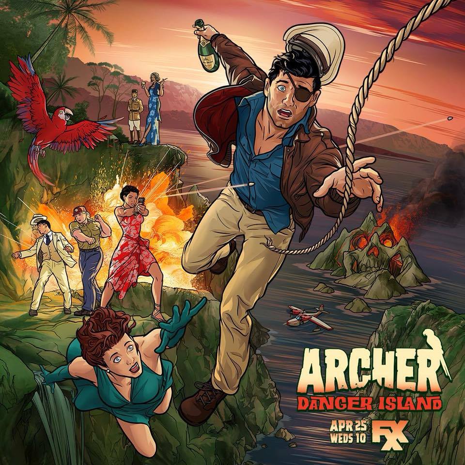 Archer Danger Island Poster