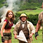 Kevin Hart, Karen Gillan, Jack Black und Dwayne Johnson in "Jumanji: Willkommen im Dschungel" © 2017 Sony Pictures