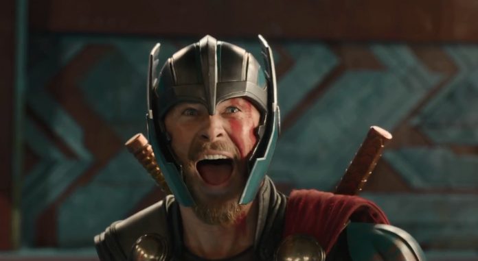 Chris Hemsworth in Thor Love and Thunder lustig