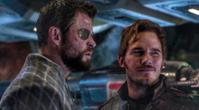 Chris Hemsworth und Chris Pratt in Thor Love and Thunder Star Lord