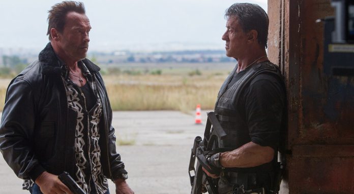 Arnold Schwarzenegger und Sylvester Stallone in The Expendables 4 Randy Couture