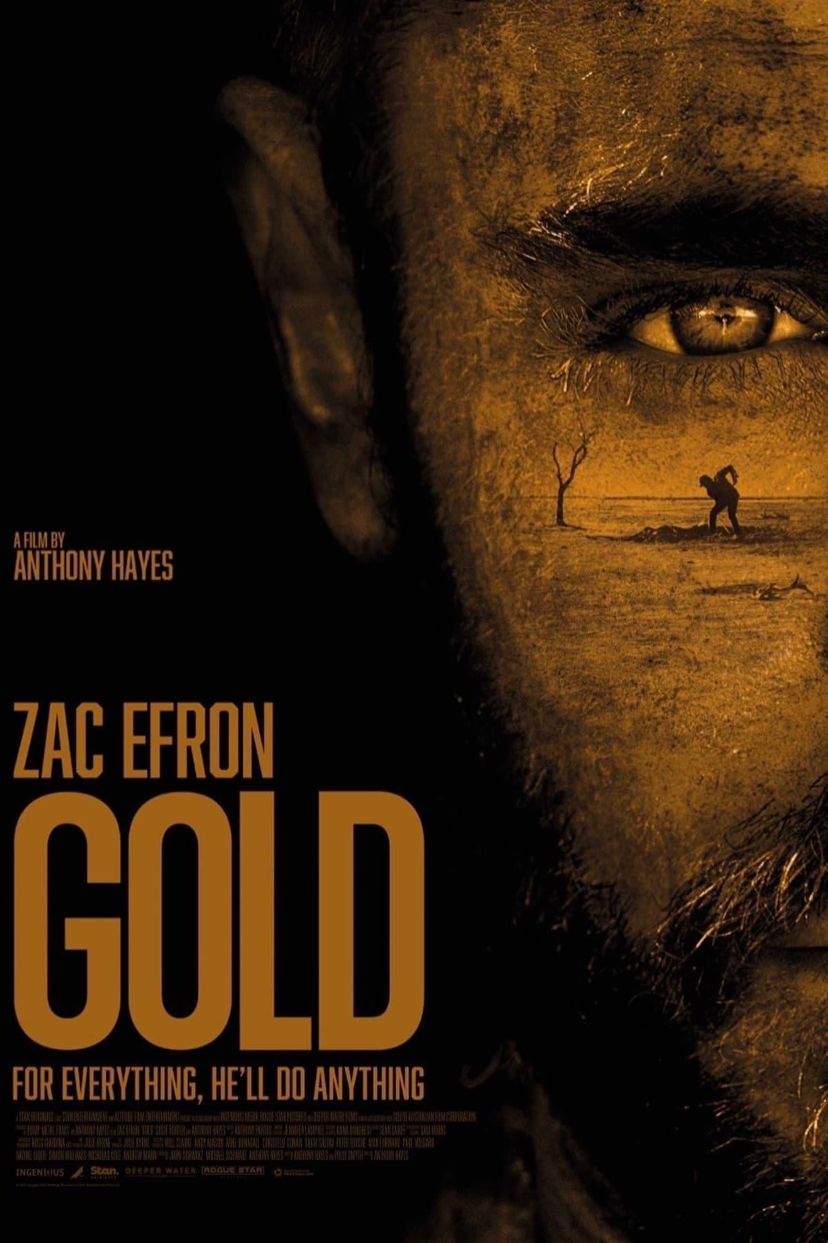 Gold Zac Efron Poster