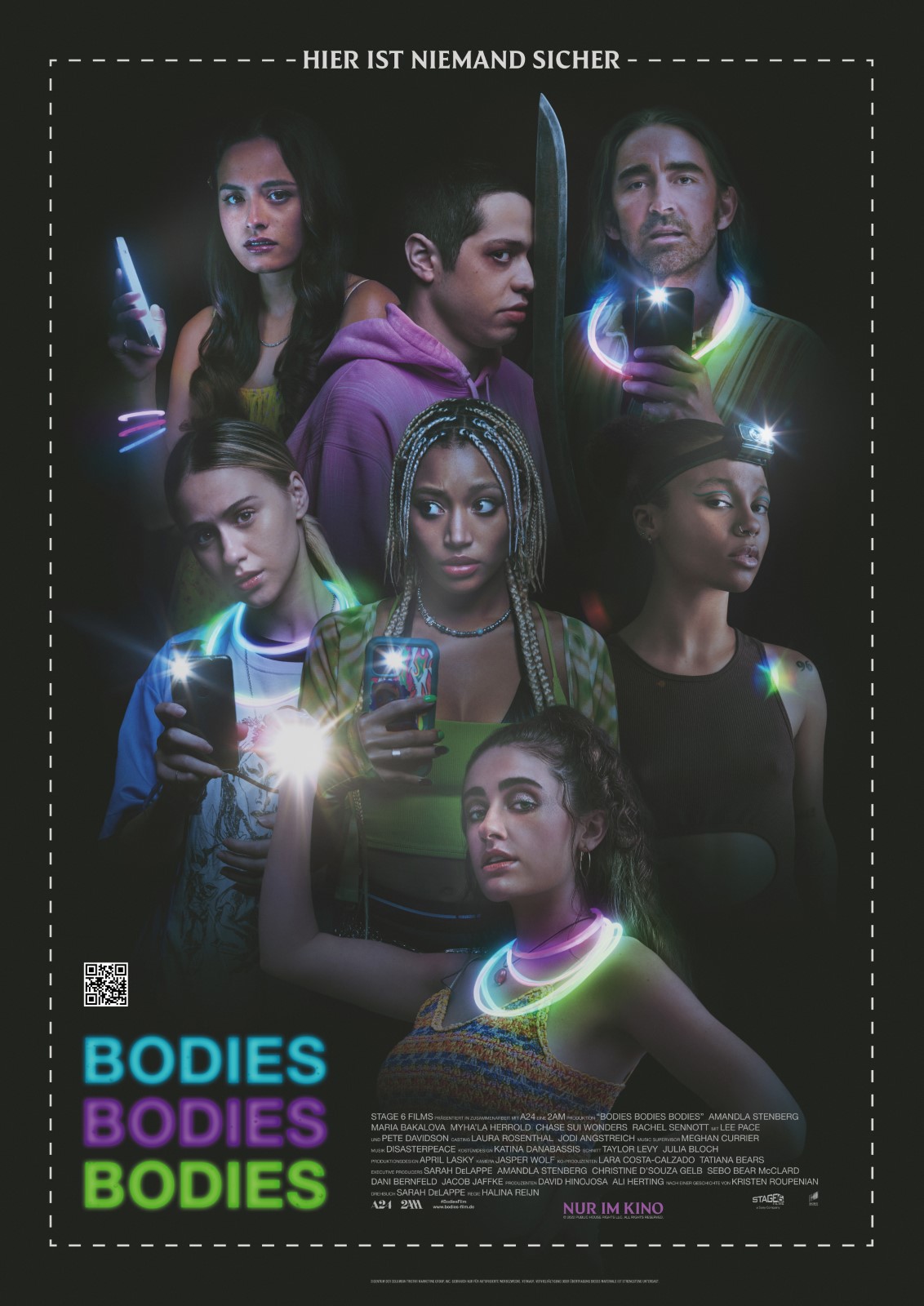 "Bodies Bodies Bodies" Filmplakat Bodies Bodies Bodies Kinostart Poster