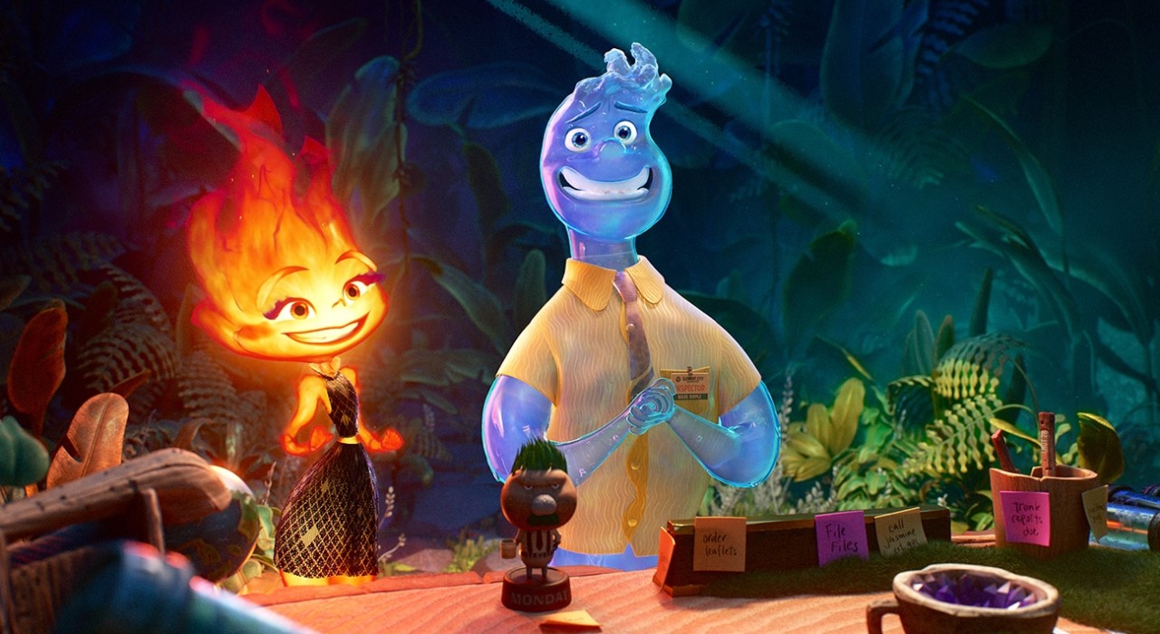 #Gegensätze ziehen sich an im Teaser zu Pixars Elemental