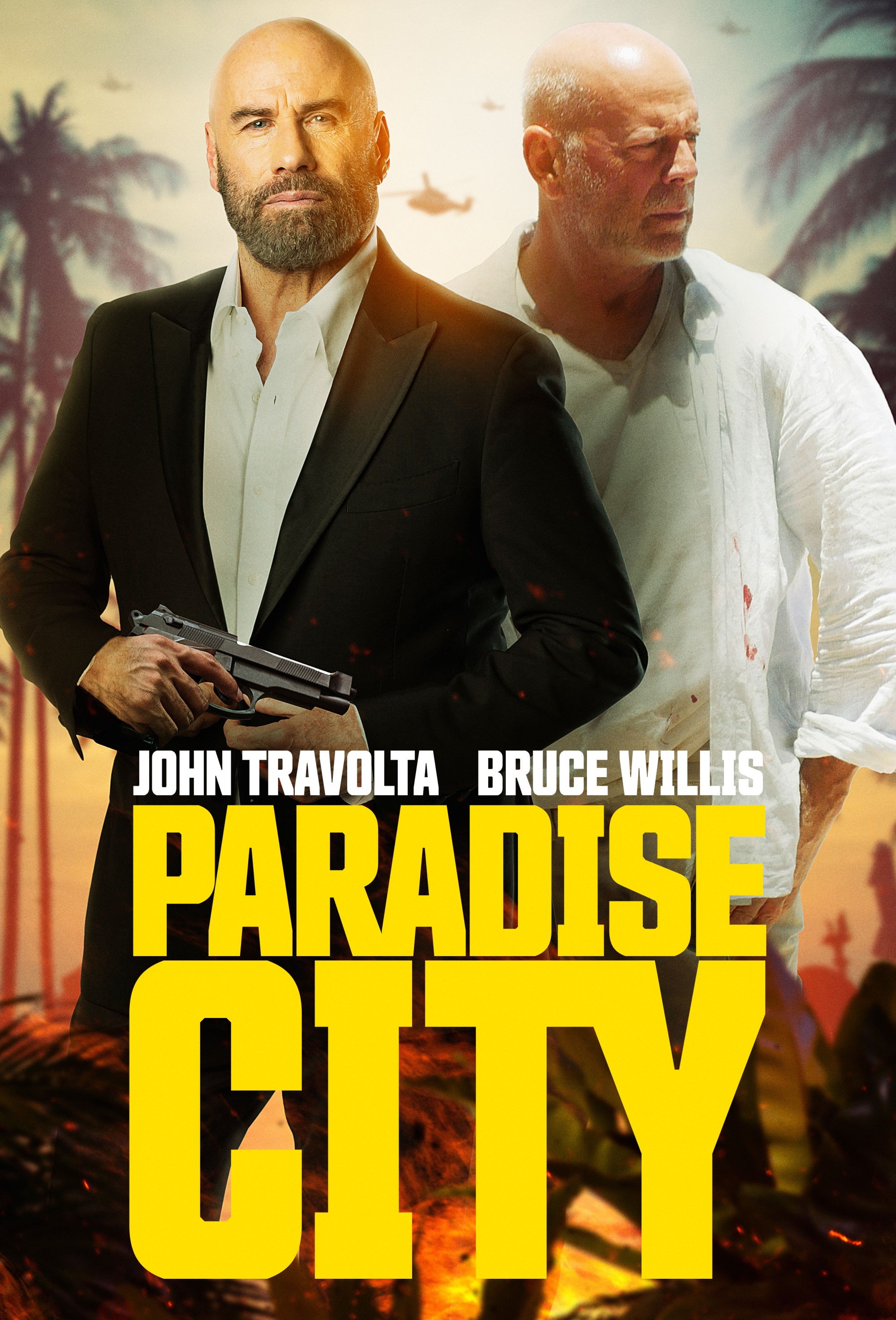 Paradise City Willis Travolta Poster