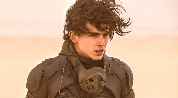 Timothée Chalamet in Dune 2 Drehende