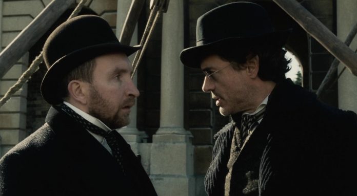 Eddie Marsan und Robert Downey Jr. in Sherlock Holmes 3 Eddie Marsan