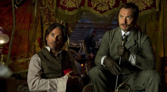 Robert Downey Jr. und Jude Law in Robert Downey Jr Sherlock Holmes 3