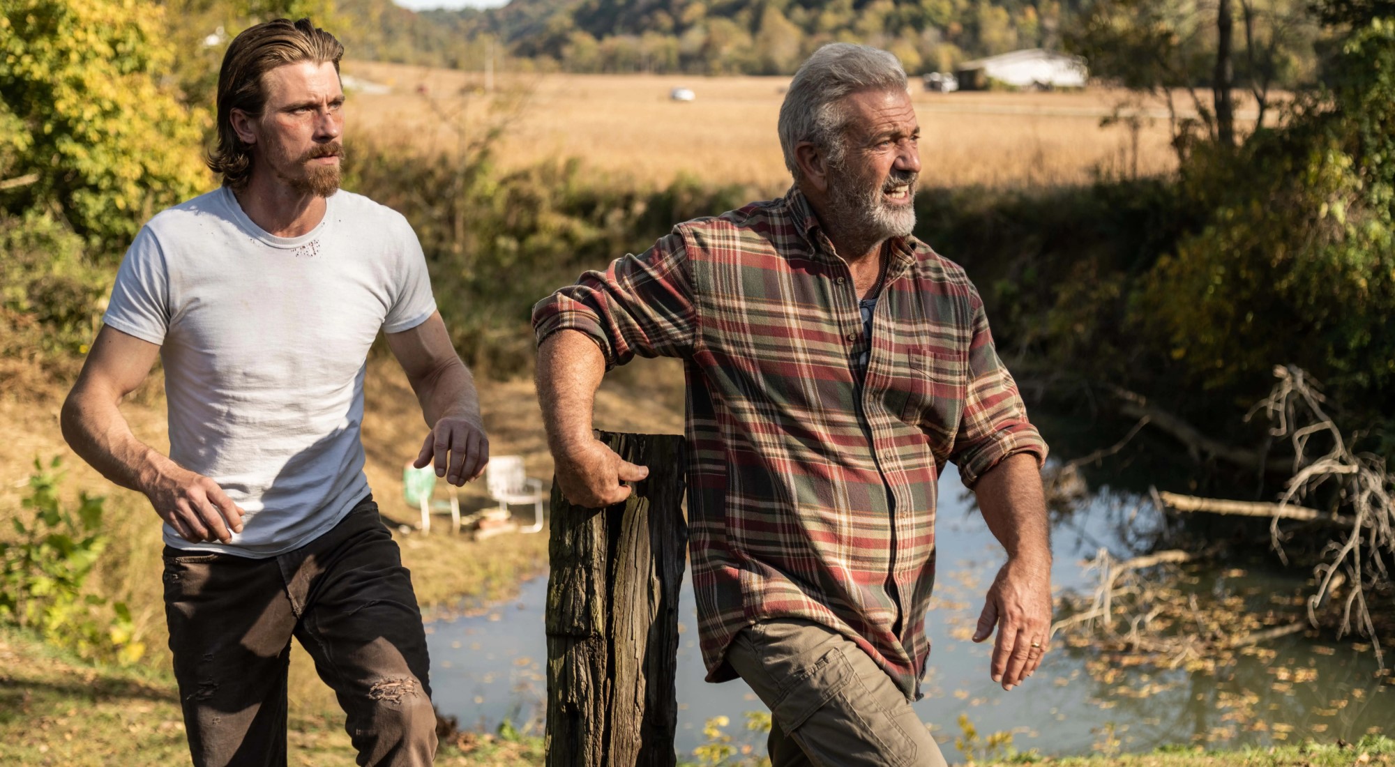 #Mel Gibson und Garrett Hedlund im Trailer zur Romanverfilmung Desperation Road