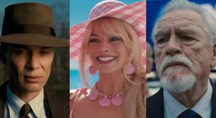 Cillian Murphy, Margot Robbie, Brian Cox Golden Globes 2024 Nominierungen