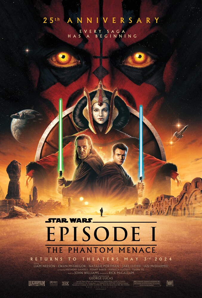 Star wars Episode I Die dunkle Bedrohung Rerelease Poster