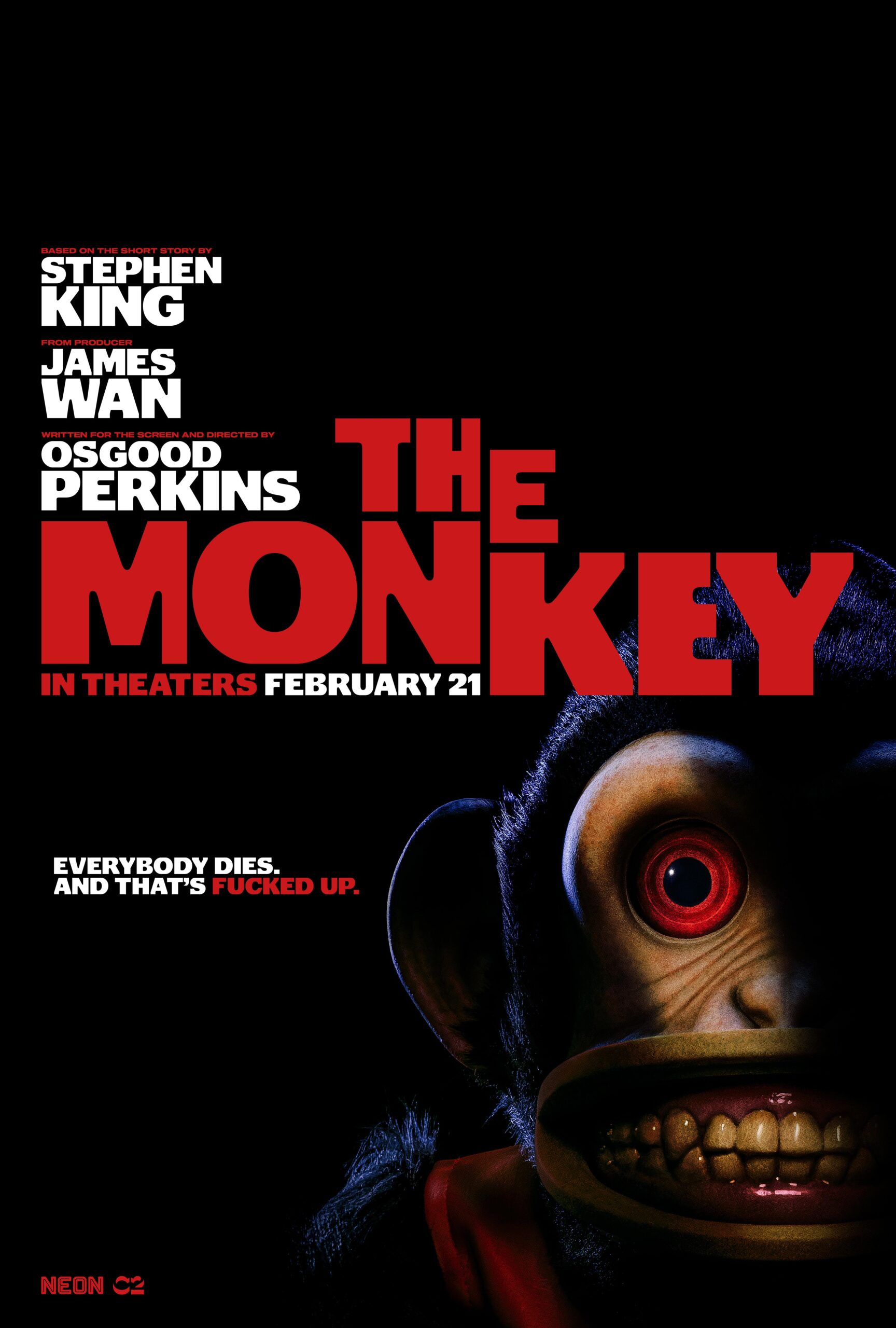 "The Monkey" Filmposter 2 The Monkey Trailer & Poster 2